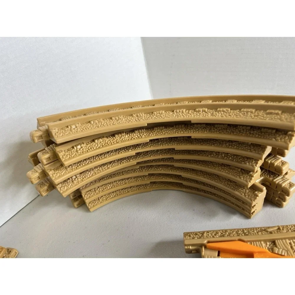 Geotrax ASSORTED‎ Tan Brown Lot Of 18  Replacement Track Piece Geo Trax